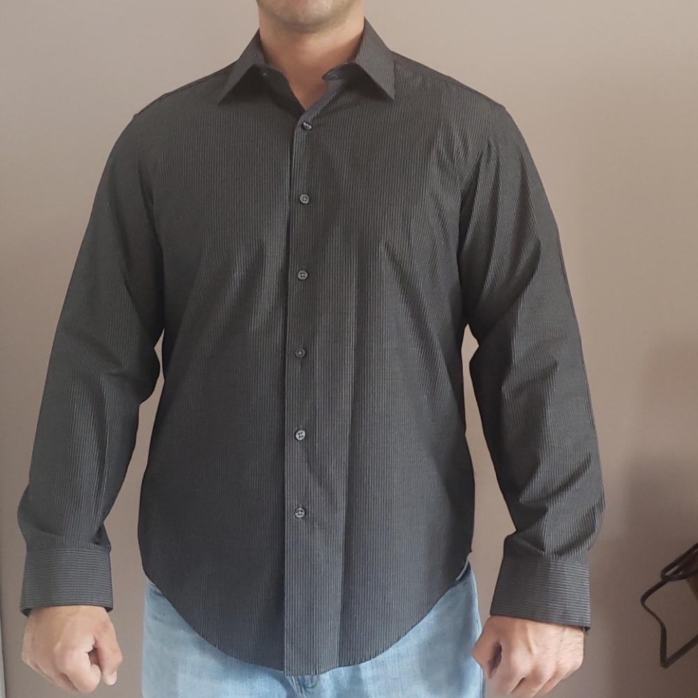 DKNY Pinstripe Button Down